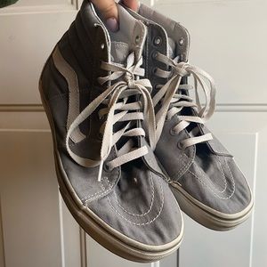 gray sk8 hi vans